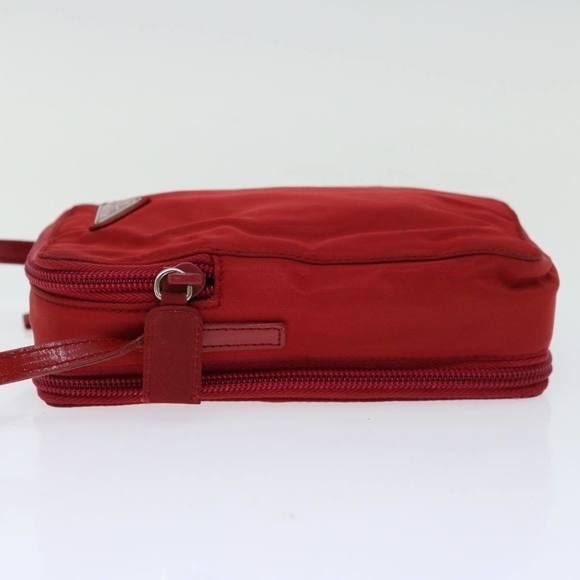 PRADA Shoulder Bag Nylon Red Auth bs12212 - Picture 3 of 16